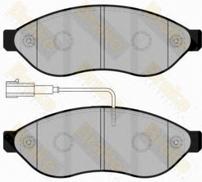 BRAKE ENGINEERING pa1754 -  Комплект тормозных колодок, дисковый тормоз
